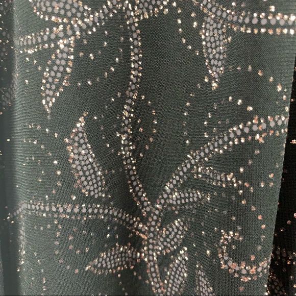 SzL Olivia Matthews Black & Gold Long Dress - Picture 4 of 5